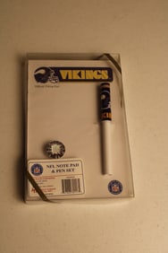 Officially NFL Licensed Vikings Note Pad An