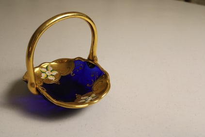 Murano 18K Blue Gold Basket