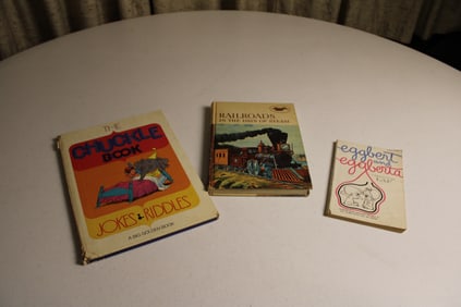 Vintage Comic Books & Railroad Book