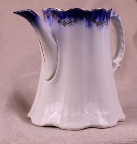 Cobalt and Gold Porcelain Teapot