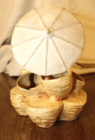 Dragon Tea Cup and Ceramic Midcentury