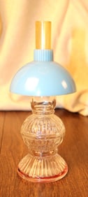 Miniature  Lantern with Vintage Blue Shade
