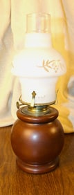 Farmhouse Lantern Wooden Base