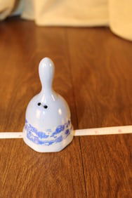 Blue Countryside Motif Porcelain Bell Taiwan