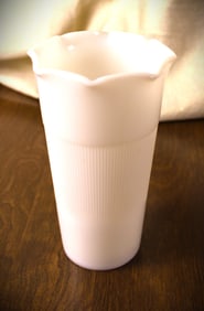 MCM Vintage Milk Glass Vase