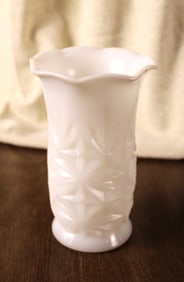 MCM Vintage Milk Glass Vase