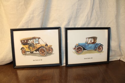 Frederick Elmiger Antique Auto Lithographs