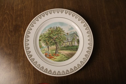 Currier & Ives Four Seasons Decorative Hanging Plates Set