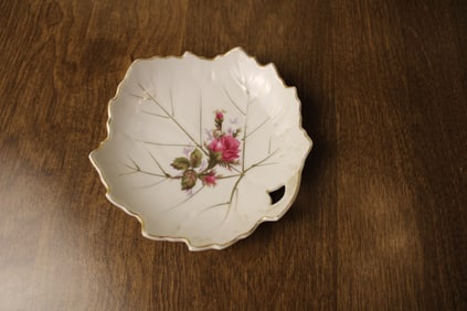 Cabbage Rose Trinket Dishes