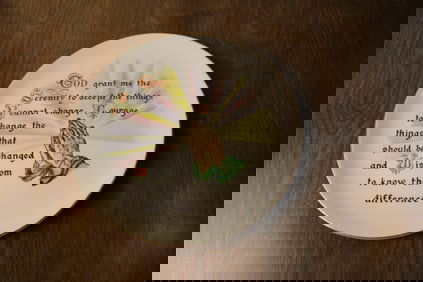 Serenity Prayer Decorative Plate