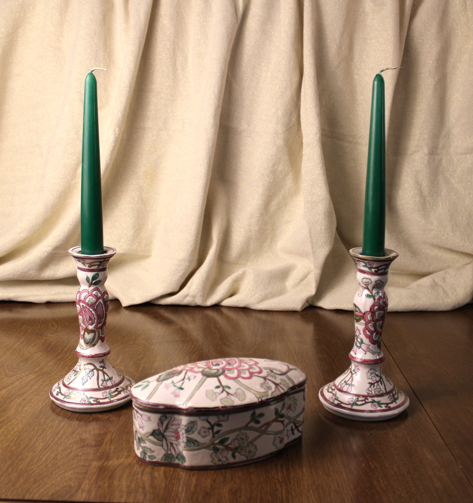 JC Penny Classic Traditions Collections Candlestick and Match Holder (1 of 2)