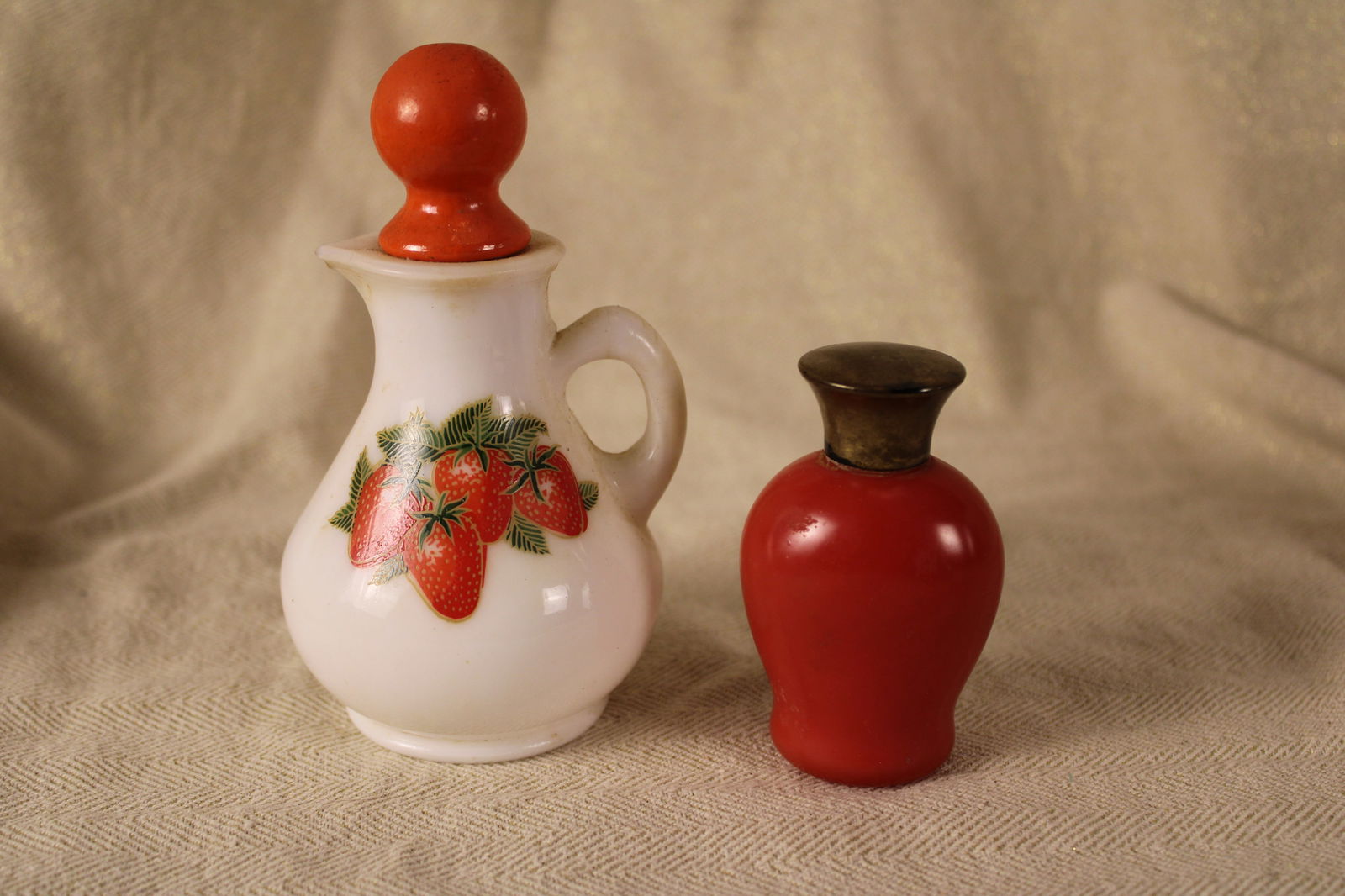 Avon Strawberries and Cream Milk Glass (1 of 1)