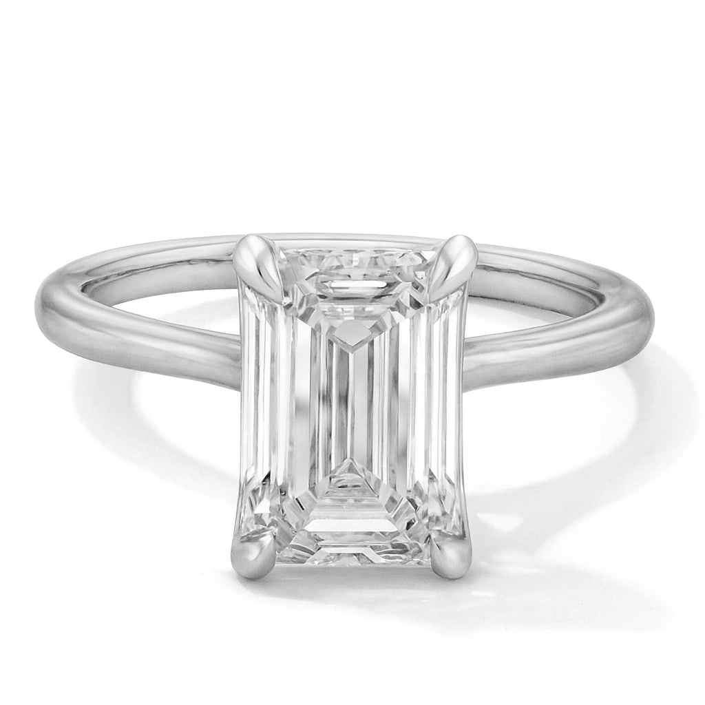 lab-grown diamond 8.00 CT Cushion Halo Diamond Ring: 8 CT Cushion lab-grown diamond Diamond with round halo & pavé band in 14K White Gold. High brilliance with premium polish. Includes resizing & luxury gift packaging. Each lab-grown diamond diamond is