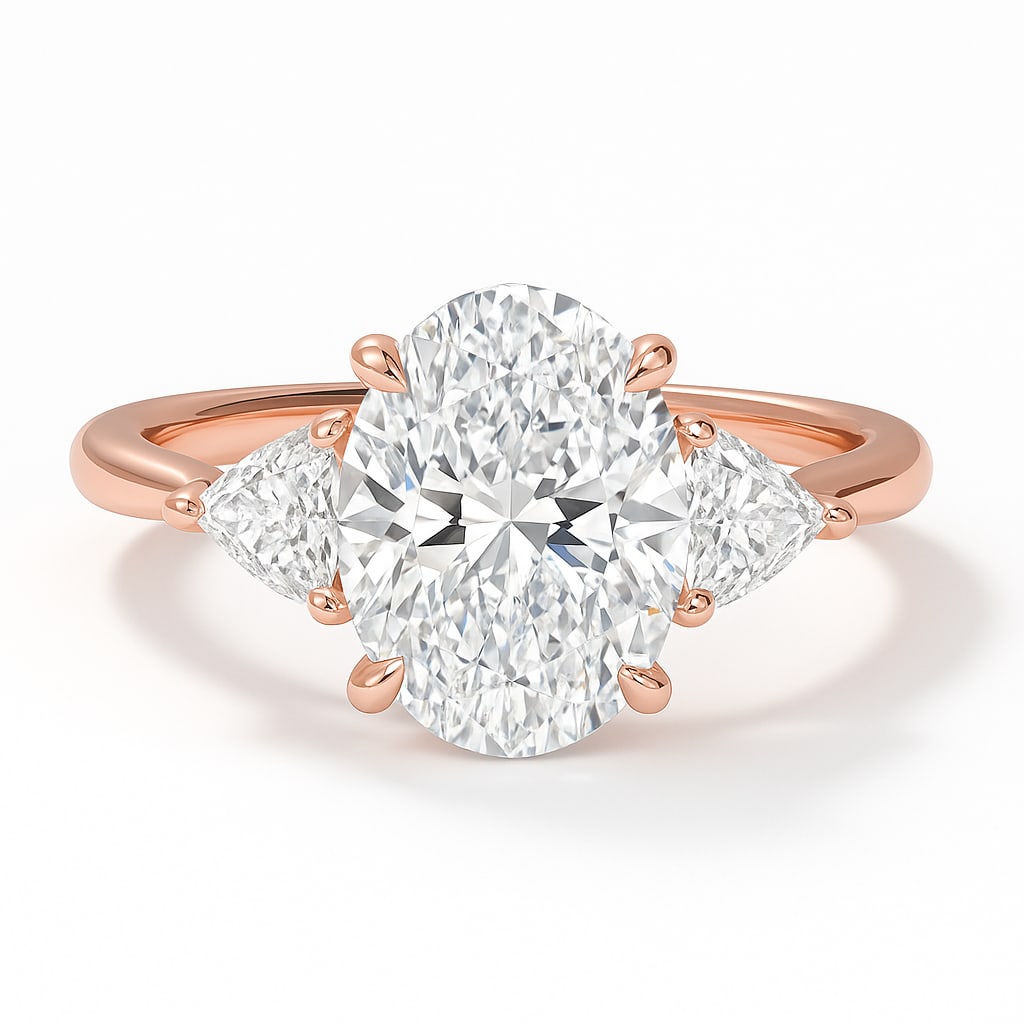 lab-grown diamond 4.00 CT Princess-Cut Diamond Vintage Pavé Ring in 14K Rose Gold: This unique lab-grown diamond diamond ring showcases a 4.00 carat princess-cut center stone in a vintage pavé design, expertly crafted in 14K Rose Gold. The pavé-set diamond band is designed to sit