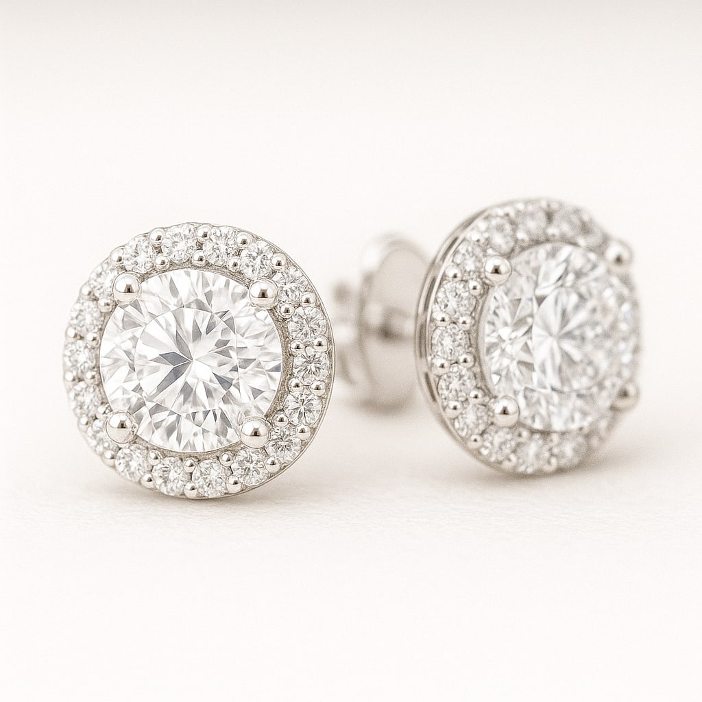 lab-grown diamond 2.00 CT Radiant-Cut Diamond Three-Stone Ring in 14K White Gold (1 of 2)