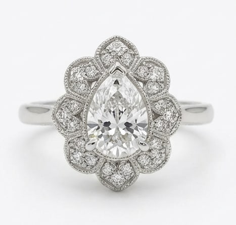 2 CT Natural Radiant-Cut Diamond Three-Stone Ring in 14K White Gold, Elegant Diamond Side Stones, IG (1 of 4)