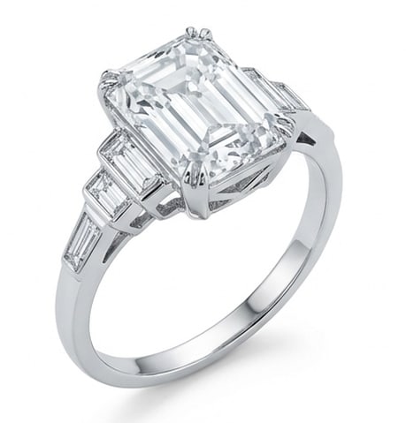5.00 CT Lab Grown Diamond Lab-Grown Ring in White Gold (1 of 3)