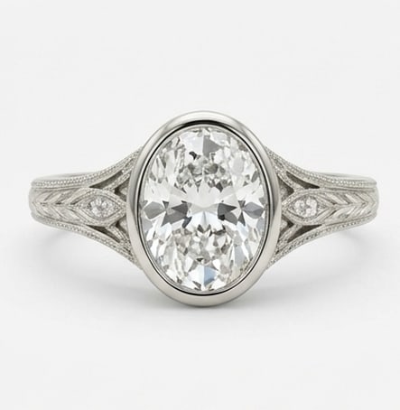 2 CT Natural Radiant-Cut Diamond Solitaire Ring in 14K Rose Gold, Sophisticated Finish, GIA Certifie (1 of 4)