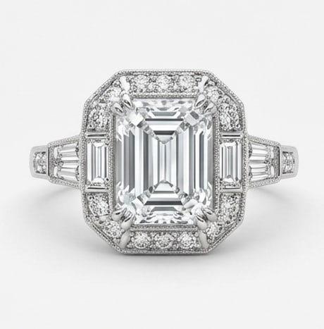 Luxury IGI Certified 2.50 Ct Round Diamond Ring in 14K White Gold (1 of 4)