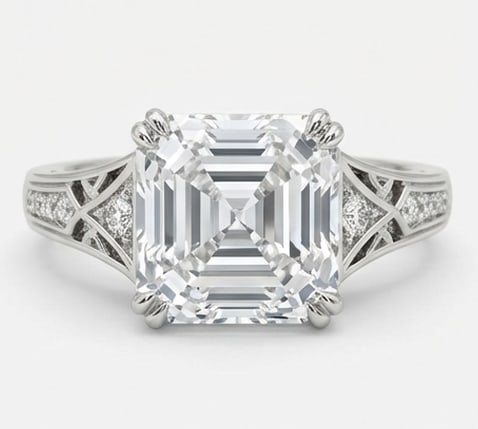 6.00 CT Lab Grown Diamond Lab-Grown Ring in White Gold (1 of 4)