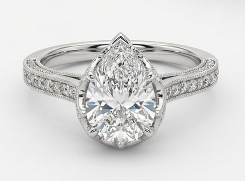 4.00 CT Lab Grown Diamond Lab-Grown Ring in White Gold (1 of 4)