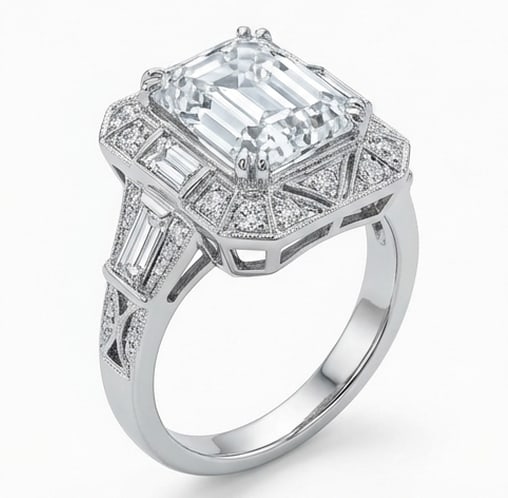 4.00 CT Lab Grown Diamond Lab-Grown Ring in White Gold (1 of 2)