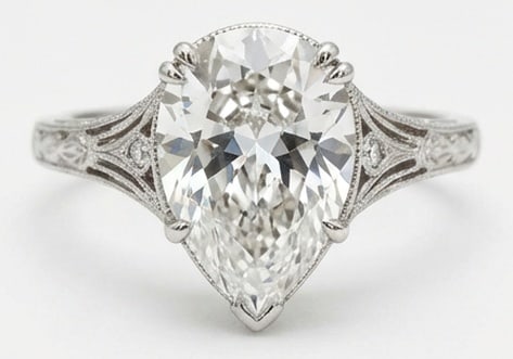 10.00 CT Lab grown diamond Lab-Grown Ring in White Gold (1 of 4)