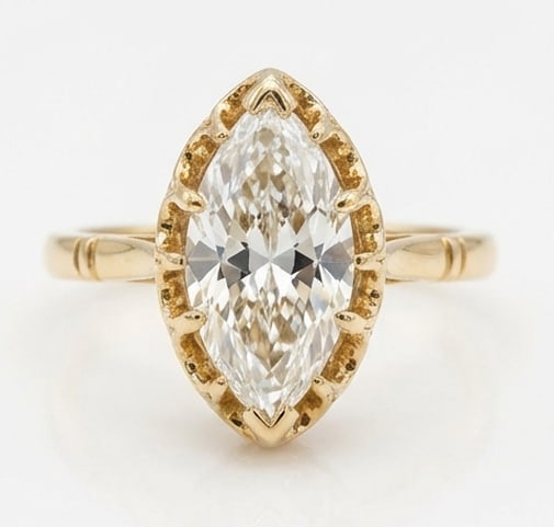 4.00 CT Lab grown diamond Lab-Grown Ring in Yellow Gold (1 of 2)