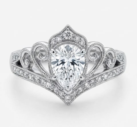 4.00 CT Lab grown diamond Lab-Grown Ring in White Gold (1 of 3)