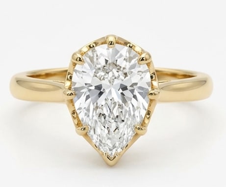 6.00 CT Lab grown diamond Lab-Grown Ring in Yellow Gold (1 of 4)