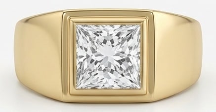 4.00 CT Lab grown diamond Lab-Grown Ring in Yellow Gold (1 of 4)
