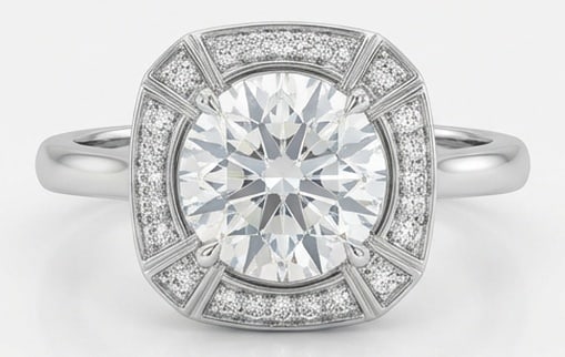 4.00 CT Lab grown diamond Lab-Grown Ring in White Gold (1 of 4)