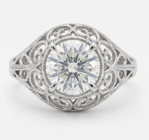 3.00 CT Lab Grown Diamond Lab-Grown Ring in White Gold (1 of 3)