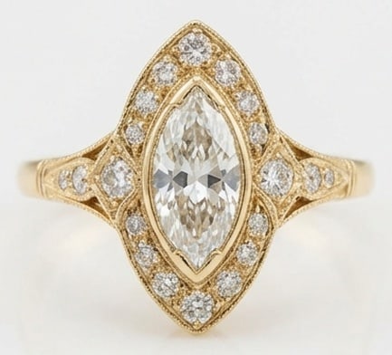 4.00 CT Lab Grown Diamond Lab-Grown Ring in Yellow Gold (1 of 4)
