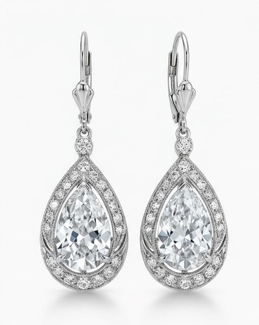 3.00 CT Lab Grown Diamond Lab-Grown Earring in White Gold (1 of 3)