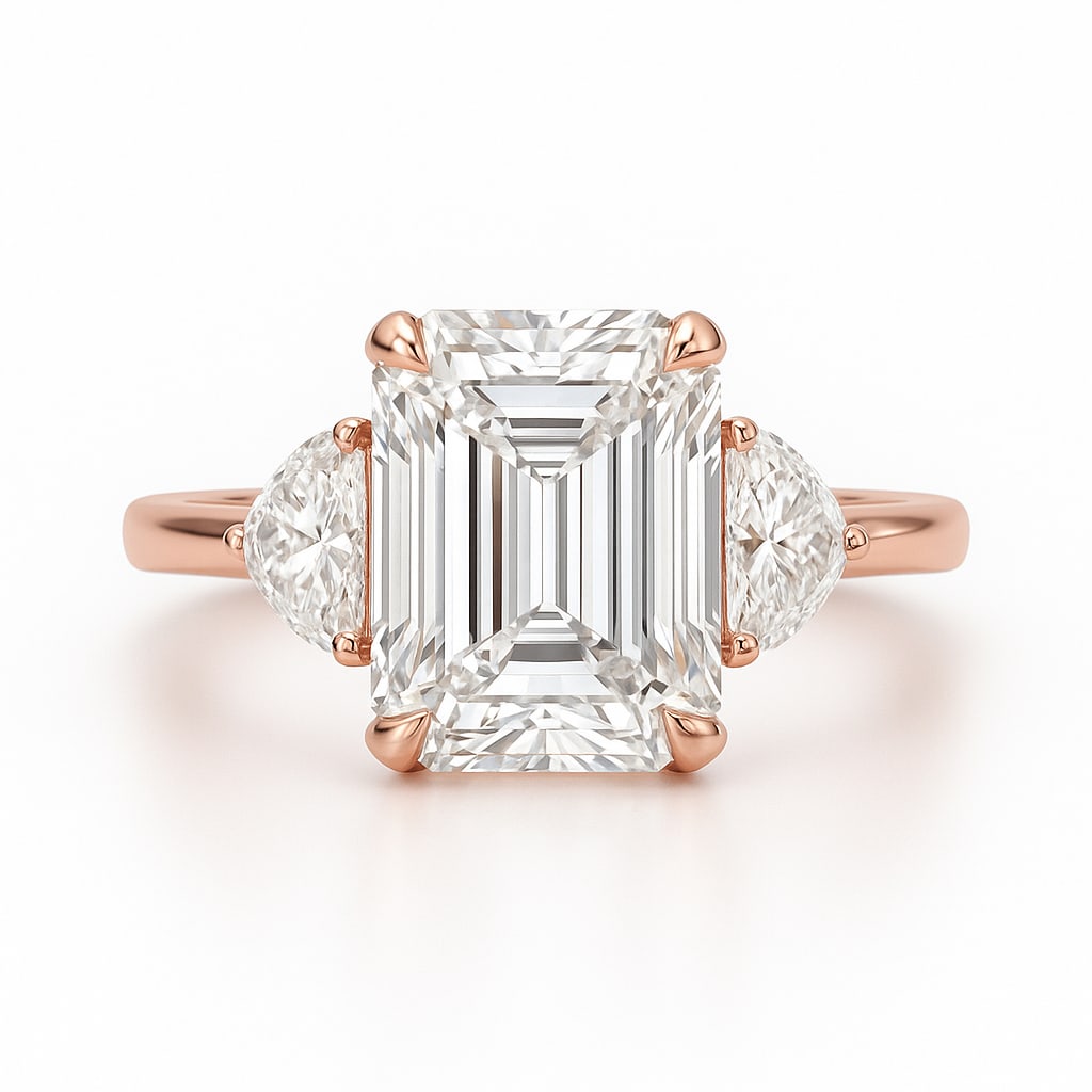 2 CT Natural Radiant-Cut Diamond Solitaire Ring in 14K Rose Gold, Sophisticated Finish, GIA: An exceptional 2 carat natural radiant-cut diamond ring, masterfully crafted in luxurious 14K Rose Gold and designed to embody refined elegance and lasting beauty. This design highlights the beauty of