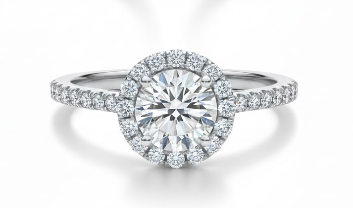 Luxury GIA Certified 1.50 Ct Round Brilliant Cut Lab Grown Diamond Ring in 14K White Gold (1 of 3)