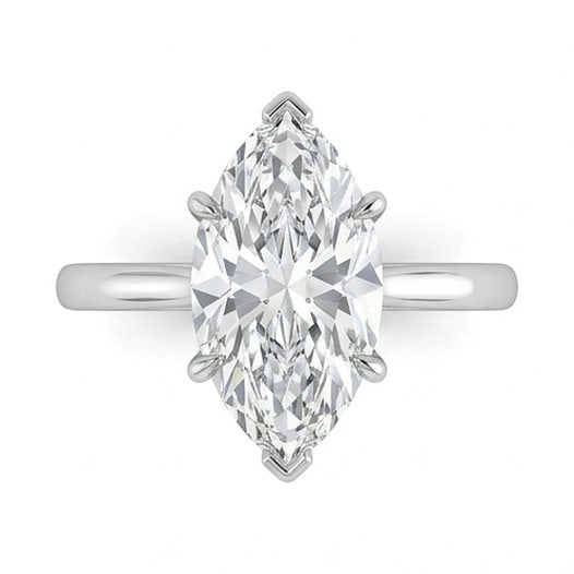 IGI Certified 1.85 ct Marquise Cut Natural Diamond Elevated Basket Solitaire Ring in 14K White Gold: An exceptional 1.85 carat natural marquise-cut diamond ring, masterfully crafted in luxurious 14K White Gold and designed to embody refined elegance and lasting beauty. This design highlights the beau