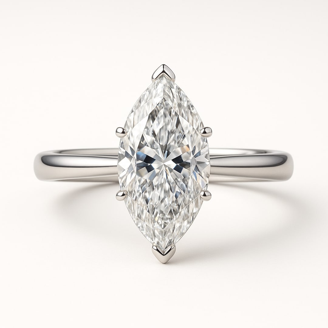 lab-grown diamond 6.00 CT Marquise Solitaire Diamond Ring: 6 CT Marquise Solitaire lab-grown diamond Diamond, E?F Color, VVS1?VS1 Clarity Each lab-grown diamond diamond is ethically created with exceptional brilliance and fire, offering an eco-friendly and su