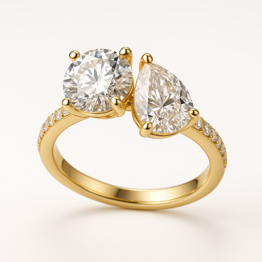 lab-grown diamond 8.00 CT Oval Diamond Pav? Band Ring (1 of 2)