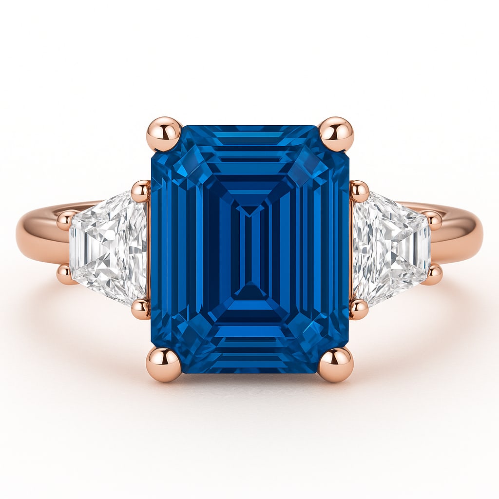 lab-grown diamond 7.00 CT Oval-Cut Diamond Halo Engagement Ring in 14K Rose Gold: This unique lab-grown diamond diamond ring showcases a 7.00 carat oval-cut center stone in a halo engagement design, expertly crafted in 14K Rose Gold. The tapered comfort-fit band is designed to sit 