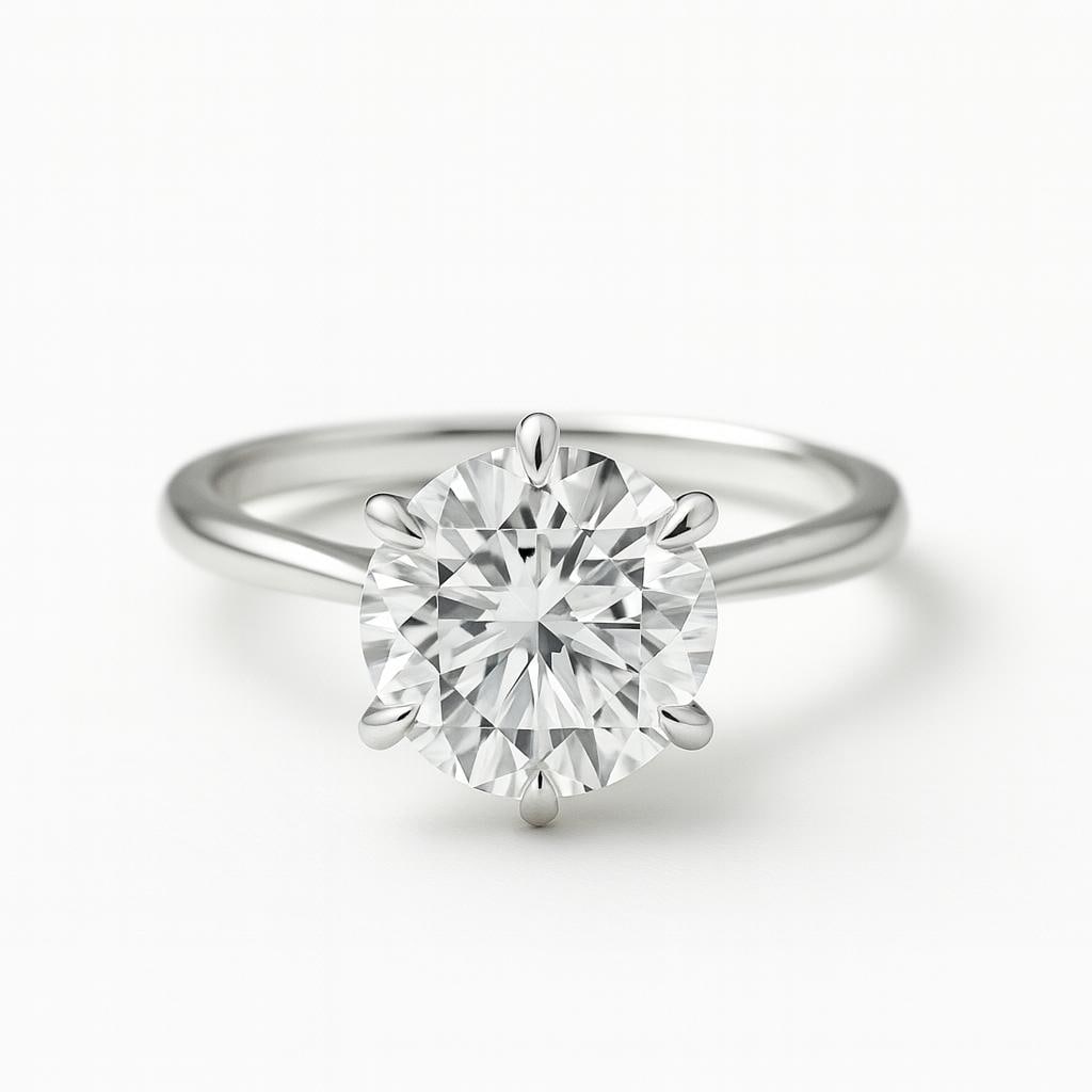 lab-grown diamond 5.00 CT Emerald-Cut Diamond Hidden-Halo Ring in 14K White Gold: This unique lab-grown diamond diamond ring showcases a 5.00 carat emerald-cut center stone in a hidden-halo design, expertly crafted in 14K White Gold. The slim micro-pav? band is designed to sit comf