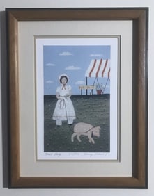Limited Edition Print Titled "The Prize" By American Artist Nancy Lubeck Titled 1st Prize 43/950