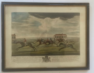 Print Titled "The PEDIGREE & PERFORMANCES Of The GREY HORSE GIMCRACK"