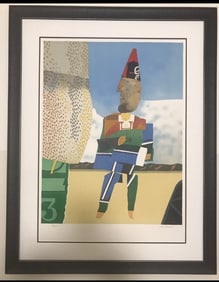 Limited Edition Lithograph Pencil Signed  by Max Papart Titled Clown