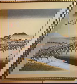 Print of japanese Bridge