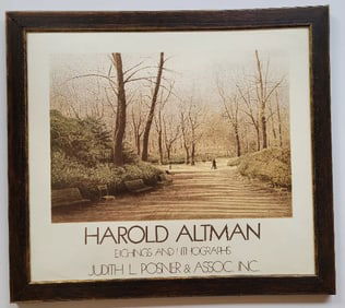 Rare Lithograph On Wove Paper,  Unsigned And Not Numbered By HAROLD ALTMAN