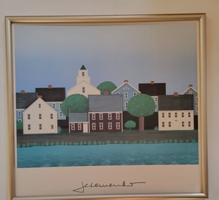 Silkscreen By Ted Jeremenko Waterside Own T.C 1985