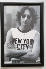 Framed Photograph Of John Lennon