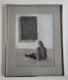Original Pastel By Rosemary Thibaut Entitled "Contemplation In Silence".